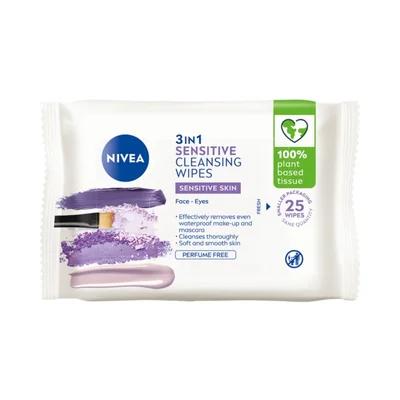 NIVEA Ansiktsservetter Sensitive Cleansing Wipes 25 st — rengöringsservett bäst i test 2026